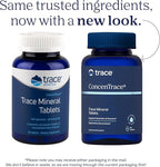 Trace Minerals ConcenTrace Trace Minerals Tablets - Daily Supplement for Overall Wellness - Natural Energy, Bone Strength, Healthy Connective Tissue & Immune System Support - 90 Count (30 Servings)