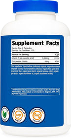 Nutricost Vitamin C with Zinc Capsules, 120 Servings - 1000mg, 45mg Zinc, Non-GMO, Gluten Free Vitamin C Supplement