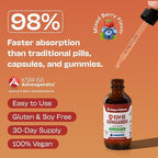 KSM-66 Ashwagandha Liquid Drops – Vegan, GMO Free & Fast Absorbing Form – Ashwagandha Supplements for Daily Wellness Support – Promotes Focus and Clarity – Supports Daily Vitality (Mixed Berry, 60ml)
