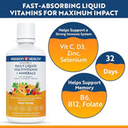 Daily Liquid Multivitamin + Minerals - Over 100 Premium Ingredients for the Whole Family - Trace Minerals and Amino Acids for All Ages