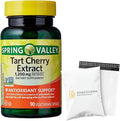 Spring Valley Tart Cherry Extract Antioxidant Support Dietary Supplement Vegetarian Capsules, 1,200 mg, 90 Count (Pack of 1) - Set by Basket Goods