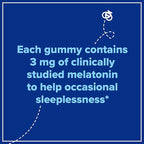 Zarbee's Melatonin Gummies 3mg Sleep Supplement to Promote Peaceful Sleep, Natural Mixed Fruit Flavor, Adults Gummy Age 12 Up, 60 Count