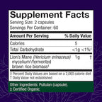 Host Defense Lion's Mane Capsules, 240 ct (Pack of Two 120 ct Units)