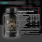 Gorilla Mind Sigma Testosterone Booster - Made with Tongkat Ali and Fadogia Agrestis Extract to Support Higher Testosterone Level (120 Capsules)