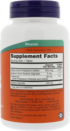 NOW Potassium Plus Iodine, 180 Tablets (Pack of 2)
