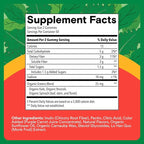 SmartyPants Kids Fiber & Veggies: Prebiotic Fiber Gummies for Kids, Fiber Supplement with Inulin, Organic Green Veggie Blend, Vegan, Gluten Free, Mixed Berry Flavor, 60 Count (30 Day Supply)