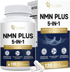 NMN Supplement 1000mg – NMNH Alternative 5-in-1 NAD Supplement w/Resveratrol, Apigenin, Quercetin & Black Pepper – Supports Cellular Energy, Healthy Aging & Longevity – 120 Veggie Capsules