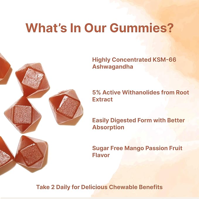 Micro Ingredients KSM-66 Ashwagandha Gummies & Vitamin D3 10,000IU + K2 Softgel | Bundle | Sugar-Free Mango Passion Fruit | Highly Bioavailable Root Extract | D & K Sunshine Vitamins + Coconut Oil