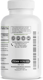 Bronson Saw Palmetto Extra Strength Supports Healthy Prostate Function & Urinary Health Support - Non GMO, 100 Vegetarian Capsules