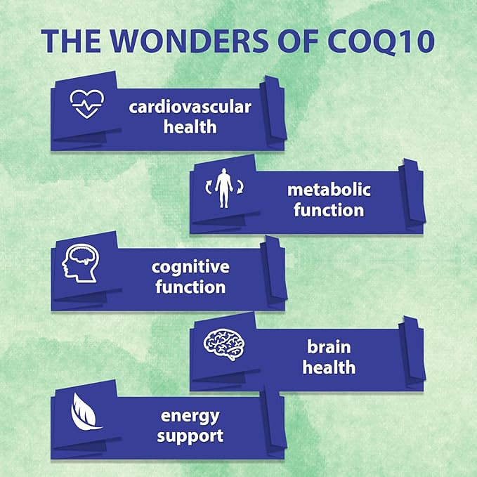 CoQ10 600mg Softgels | High Absorption CoQ10 Ubiquinol Supplement | Reduced Form Enhanced with Vitamin E & Omega 3 6 9 | Antioxidant Powerhouse Good for Health | 180 Soft
