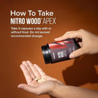 InnoSupps Nitro Wood Apex – Focus & Blood Flow Booster for Men – Supports Blood Flow, Circulation, Male Performance, Muscle Growth & Recovery – Stamina & Endurance Support – 60 Veg Capsules