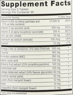 Eagle-Eyes, Optimal Vision Health with 500 mg Omega 3 Fish Oil, Lutein, Zeaxanthin, Bilberry Fruit Extract, Vitamins A, C, E, Zinc, NAC, Taurine, 90 Tablets
