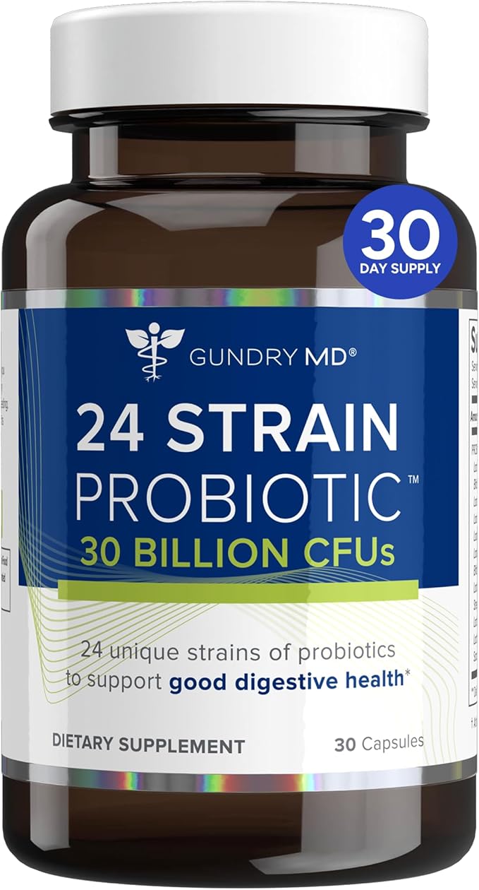 Gundry MD® 24 Strain Probiotic with 30 Billion CFUs, 30 Count