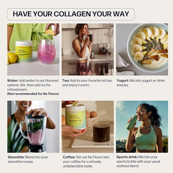Sparkle Wellness VERISOL Bioactive Hydrolyzed Collagen Peptides | Collagen Powder Supplement with Vitamin C for Skin, Hair & Nail Health | Skin Boost (Mixed Berry) [30-Serves]