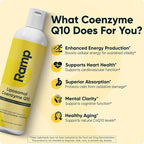 Liposomal CoQ10 Liquid – 100mg Ubiquinol CoQ10 – Liquid CoQ10 for Heart Health, Energy & Mitochondrial Support – High Absorption – Vegan, Non-GMO – 30 Servings