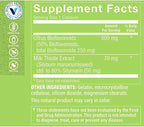 The Vitamin Shoppe Milk Thistle 70MG - Liver Health Support, Detoxification & Antioxidant Protection (100 Capsules)