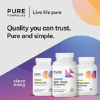 PureFormulas Milk Thistle Supreme 250 mg – Liver Health & Antioxidant Support – Non-GMO Vegetarian Capsules – 60 Count
