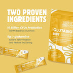 Root & Harmony Glutabiotics Kids Probiotic & L-Glutamine Powder – Daily Children's Gut Health, Skin & Immune Support Supplement, Unflavored, Dairy Free, Gluten Free, 10 Billion CFU, 30ct Bag