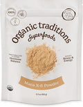Organic Traditions Maca X 6 Powder, Maca Root Black Red and Yellow, Traditionally Used in Peru for Vitality and Daily Energy, Concentrated Superfood for Daily Wellnes for Men and Women, 150g / 5.3oz
