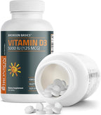 Bronson Vitamin D3 5000iu (125mcg) Healthy Muscle Function and Immune Support, Non-GMO, 360 Tablets