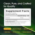 NatureBell Melatonin 20mg - 365 Lozenges - Daily Sleep Support for Adults - Bedtime Supplement for Nighttime Relaxation Support* - Dissolves Fast