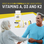 ADK 5 Vitamin Supplement + Best Over-The-Counter Prostate Support - Prostate Health Supplement for Men