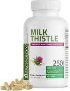 Bronson Milk Thistle Silymarin Marianum & Dandelion Extract Liver Health Support, Antioxidant Support, Detox, 250 Capsules