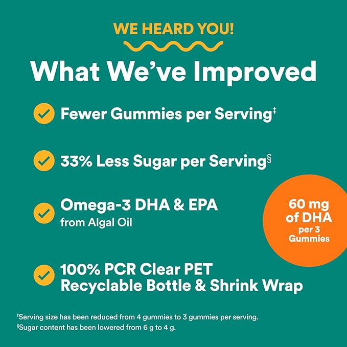 SmartyPants Prenatal Multivitamin Gummies, Omega 3 (DHA/EPA), Methylfolate, Biotin, Vitamin D3, C, Vitamin B12, B6, Vitamin A, K & Zinc, Gluten Free, 120 Count (40 Day Supply)