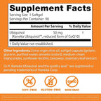 Doctor's Best Kaneka Ubiquinol 50 mg Supplement for Men & Women - Reduced Form CoQ10, Coenzyme Q10 50mg for Antioxidant & Heart Health Support, Non GMO, Gluten Free, Soy Free - 90 Softgels