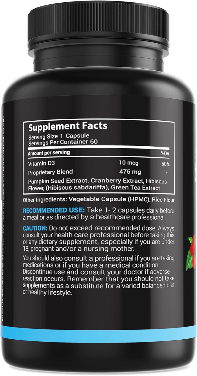 Advanced Bladder Control Supplements for Women & Men 60Ct + Vitamin D3 K2 3000 IU with Vitamin K as MK-7 from Natto Support Healthy Bones, Teeth, Heart & Immune Function 90Ct