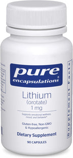 Pure Encapsulations Lithium (Orotate) 1 mg | Support for Calmness and Behavior | 90 Capsules
