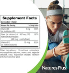NaturesPlus Folic Acid Hearts - 90 Tablets - Supports Immune & Prenatal Health with Methylfolate & Methylcobalamin - Gluten Free, Vegetarian, Allergen Free - 90 Servings