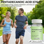Pentadecanoic Acid, C15:0 Supplement, Supports Metabolic and Mitochondrial Health. Sourced from High-Altitude Goat Milk - 60 Capsules