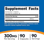 Nutricost Benfotiamine 300mg, 90 Capsules - Gluten Free, Non-GMO, and Vegetarian Friendly Fat Soluble Vitamin B1 (Pack of 2)