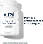 Vital Nutrients Natural Beta Carotene 25,000IU - Precursor to Vitamin A - High-Dose Antioxidant - Vision, Skin, and Health Support - Gluten, Dairy, Soy Free - 90 Softgels