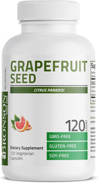 Bronson Grapefruit Seed Extract Citrus per Serving Paradisi Supports Immune Health & Helps Maintain a Healthy Gastrointestinal Tract - Non-GMO, 120 Vegetarian Capsules