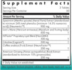 Nutricology Cognibrain Supplement - Memory and Focus Support for Brain Function Health with Lion's Mane, Vegetarian Capsules - 90 Count