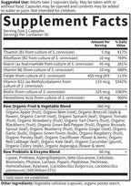 Garden of Life Vitamin B Complex, 60 Vegan Capsules, High Potency Vitamins for Energy & Metabolism with B6, Folate & B12 as Methylcobalamin Plus Probiotics