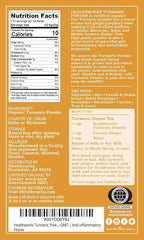 Healthworks Superfoods Organic Turmeric Powder - 8 Oz - Ground Raw Organic, Curcumin, Keto, Paleo, Vegan and Non-GMO