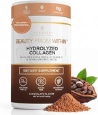 VITASEI Hydrolyzed Collagen Peptides Powder with Resveratrol & Vitamin C – Hair, Skin, Nails & Joint Support – Colágeno Hidrolizado for Women & Men – Delicious Chocolate Flavor, 16 oz (30 Servings)