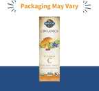 Garden of Life Organics Vitamin C Spray for Kids and Adults - Orange Tangerine,Vitamin C Supplement,Antioxidant for Immune Support and Skin Health,2 fl oz Liquid Drops,(Pack of 2)