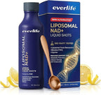 Everlife Liposomal NAD+ Liquid Supplement – 150mg Shot with Liposomal Trans-Resveratrol, TMG & Glycine – Boosts Energy, Cellular Repair, Healthy Aging & Longevity – NMNH Alternative – 30 Servings