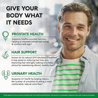 Saw Palmetto for Men 640mg - Pumpkin Seed | Nettle | Zinc & Pygeum - Prostate Health & Urinary Supplement - DHT Blocking & Hair Support - 45% Fatty Acids, Clinical Strength - Made in USA, 120 Capsules