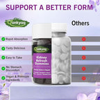 Q'ankyaq D mannose Gummies for Women, Kidney Cleanse Detox & Repair Gummies, Red Yeast Rice with CoQ10 Liquid Drops, 1200mg Red Rice Yeast Extract for Cholesterol Health
