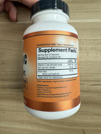 American Standard Supplements Vitamin C 2000mg, Zinc 40mg, and Rose Hips 50mg Per Serving, Vegan, Gluten Free, Non-GMO (120 Count)