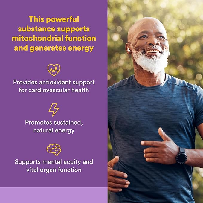 Natural Factors Coenzyme Q10 - Antioxidant Support Supplement Supports Cellular Energy Production - Better Absorption Aids Healthy Heart Function - 200 mg, 30 Softgels (30 Servings)