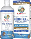 MaryRuth's Liquid Nighttime Multimineral | No Melatonin | Bedtime Routine | Magnesium Citrate | Calcium | Zinc | Vitamin D3| Available in 4 Flavor - Vegan | Sugar Free | Gluten Free | 15.22 Oz