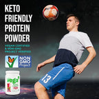 Vega Premium Protein + Supergreens, Berry – 20g Vegan Protein, Dairy & Gluten Free, 19.2 oz (18 Servings)