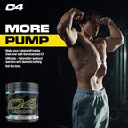C4 Ultimate Pre Workout Powder ICY Blue Razz - Sugar Free Preworkout Energy Supplement for Men & Women - 300mg Caffeine + 3.2g Beta Alanine + 2 Patented Creatines - 20 Servings