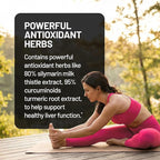 NatureWise Liver Balance Detox Supplement - Triple Repair Formula with Milk Thistle, Dandelion, Turmeric, Artichoke, Reishi Mushroom & Kudzu, Vegan - 60 Capsules[30-Day Supply]